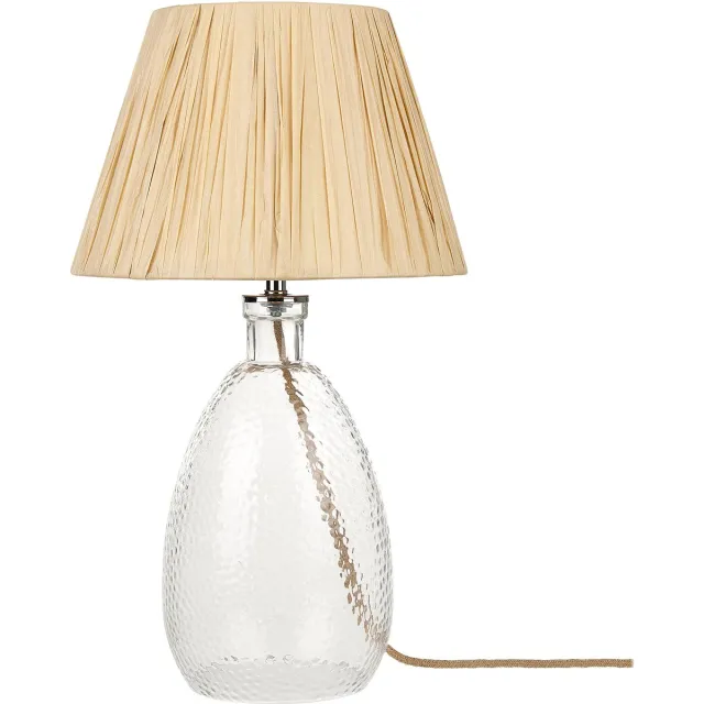 Beliani BLANCO - Tafellamp - Natuurlijk - Glas