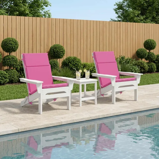 vidaXL Kussen voor stoel met hoge rug GEMERT 2 st 100% Polyester Roze