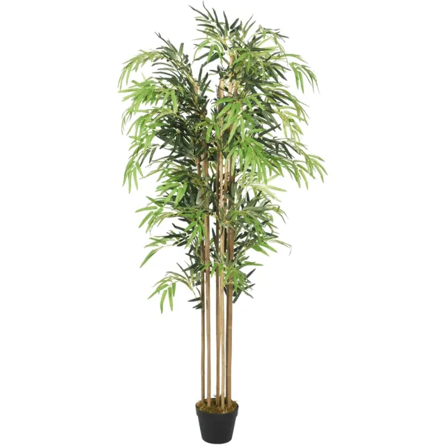 vidaXL Kunstplant bamboe 1095 bladeren 150 cm groen