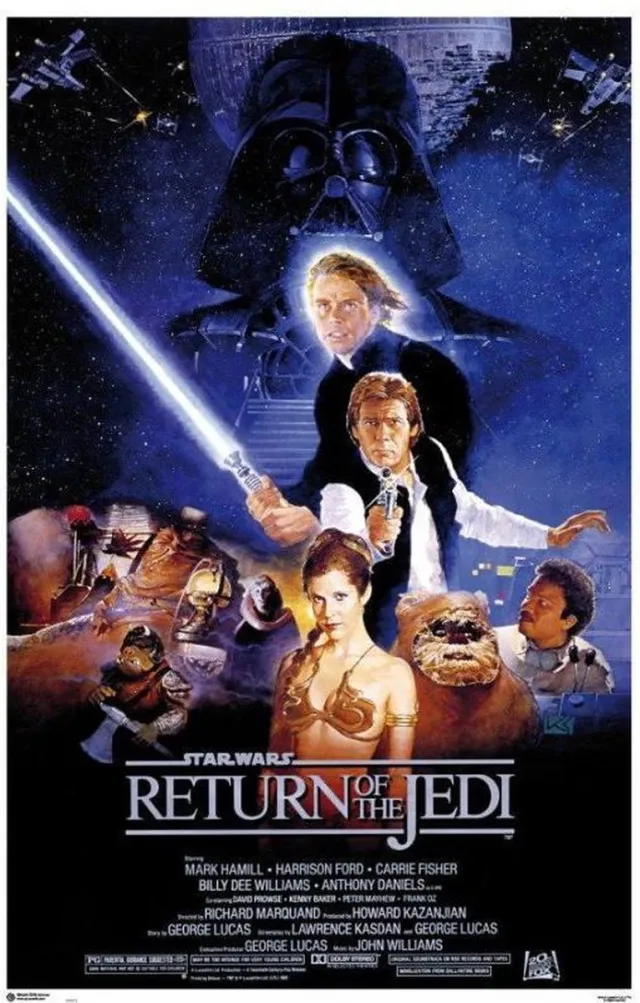 Posterpoint Star Wars poster - Return of the Jedi - Darth Vader - Yoda - Film - 61 x 91.5 cm Multi