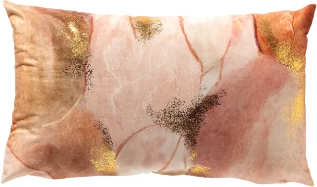 Dutch Decor MAVIS - kussenhoes 30x50 cm - abstract motief - Muted Clay - multicolour - met rits - zonder binnenkussen Roze