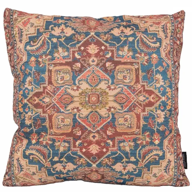 Gek op Kussens! Sierkussen Persian Print #6 | 45 x 45 cm | Katoen/Linnen Rood-Blauw