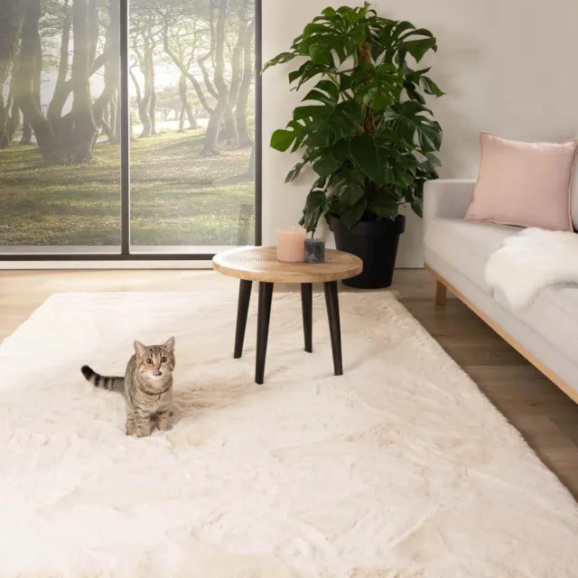 Tapeso Fluffy vloerkleed - Comfy Plus crème 230x330