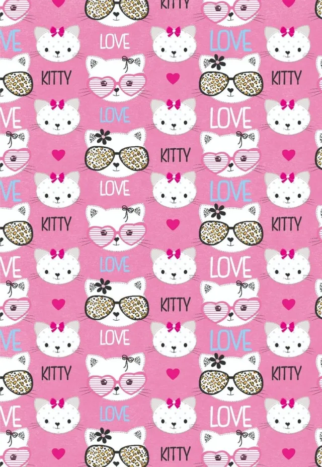 Brillant Kitty vloerkleed - kleed - speelkleed roze