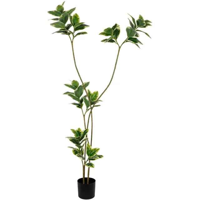 homebound by ky Kunstboom ficus real touch 200cm Meerkleurig