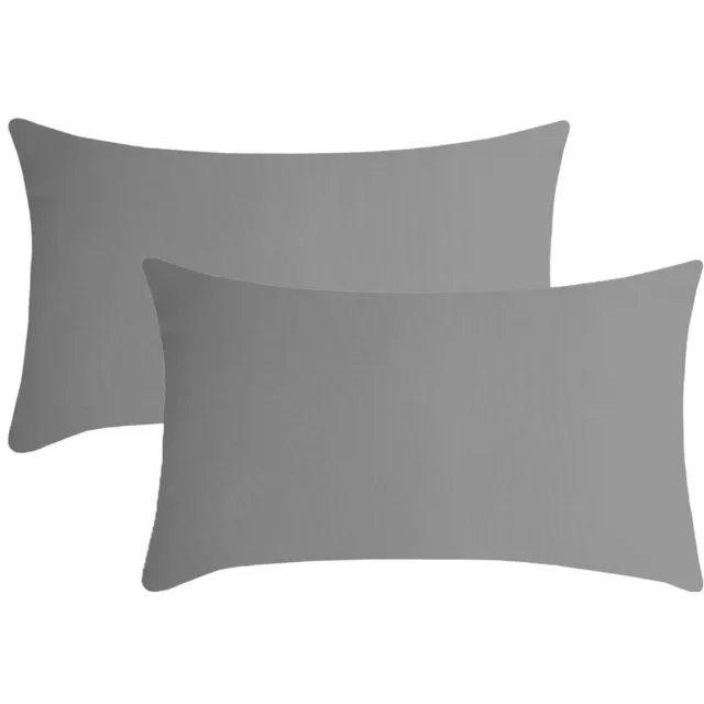 Stof Textile sierkussen Nelson - 2x - grijs - 30 x 50 cm - bank kussens - zitkussens - binnen/buiten - polyester