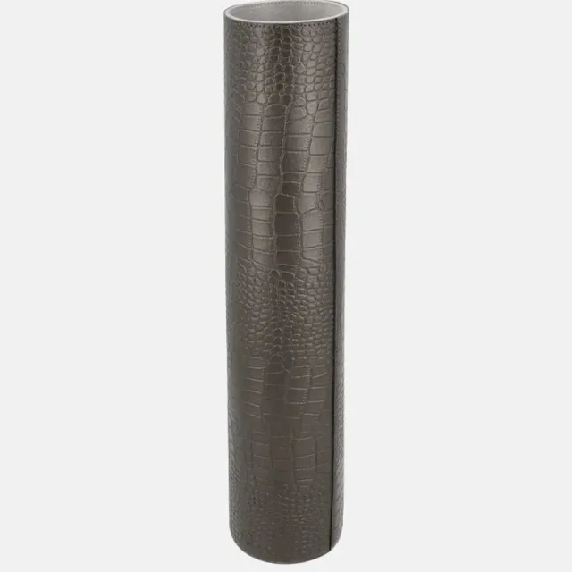 Chamada Cora leren vaas croco M gun Antraciet