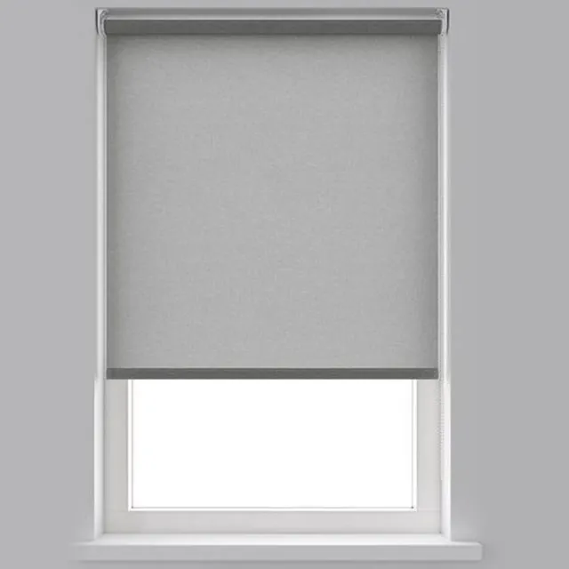 Decosol Rolgordijn Lichtdoorlatend - Structuur grijs (5679) - 180 x 190 cm