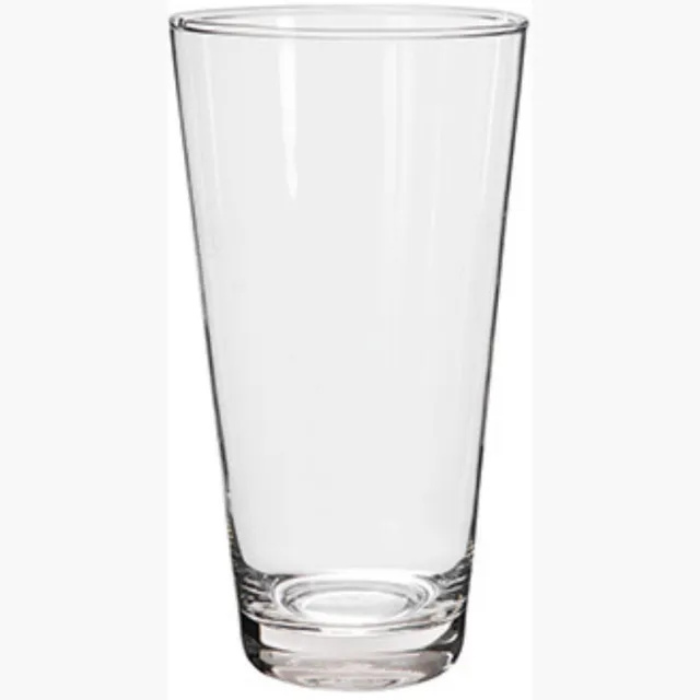 Alessandro bloemenvaas Daurada - transparant helder glas - H20 cm - conische vorm