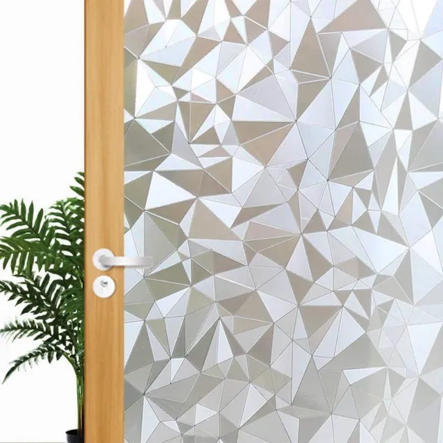 GelldG Raamfolie - Zelfklevende Sichtschutzfolie - 45x200cm - Decoratief, Warmte-isolerend en Privacybeschermend - Geschikt voor Gladde Glasoppervlakken in Badkamer, Douche en Deuren - Plastic Folie Zilver