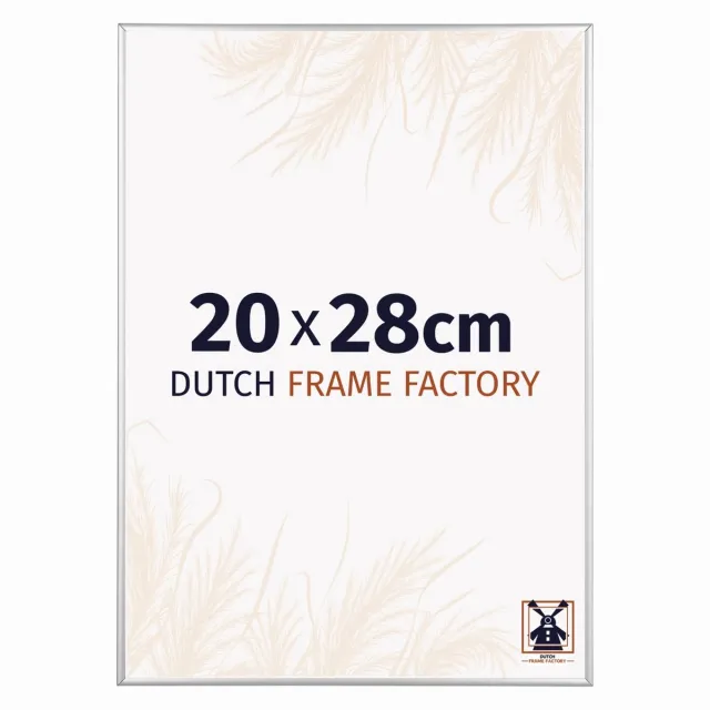 Dutch Frame Factory Fotolijst 20x28 cm - Aluminium - Zilver Hoogglans - Kampen