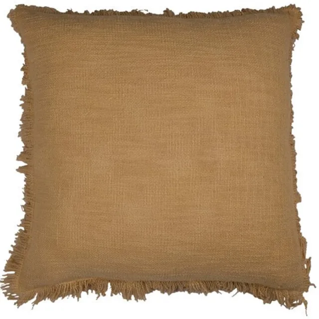 Linen & More Lioni Soft Geel Kussen | 45 X 45 | Sierkussen Voor Woonkamer Of Slaapkamer