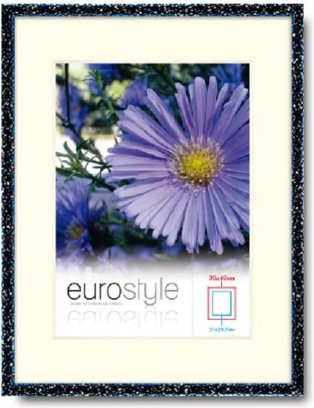 Defotolijstenspecialist DFS Aluminium Fotolijst Hamerslag Blauw 10x15 cm