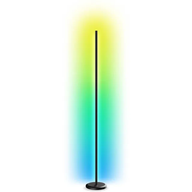 Nanoleaf Matter Smart Multicolor Floor Lamp - Slimme Vloerlamp - RGBW - Werkt met Apple Home/Google Home/ Amazon Alexa - Zwart
