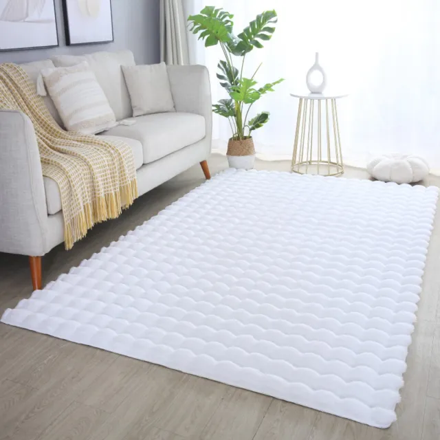 Ayyildiz Zacht fluffy vloerkleed wit 80 x 150 cm tapijt