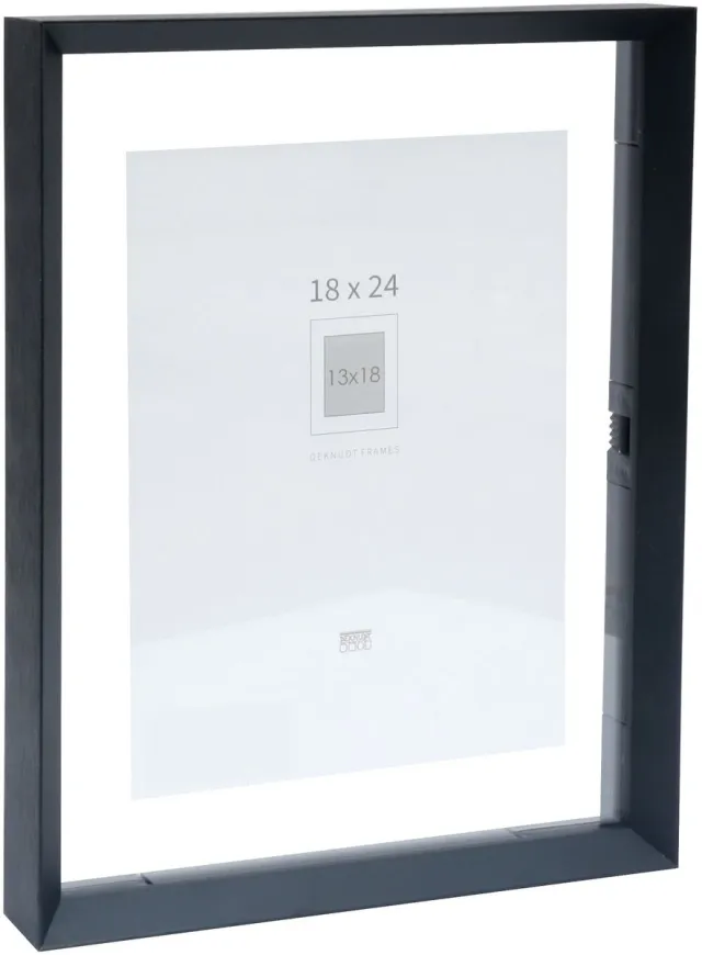 Deknudt Frames fotolijst S028K2 - zwart - foto 18x24 / 13x18 cm
