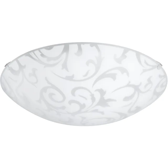 Eglo Scalea 1 Wand/Plafondlamp - 1 Lichts - Ø315mm. - Wit Met Decor