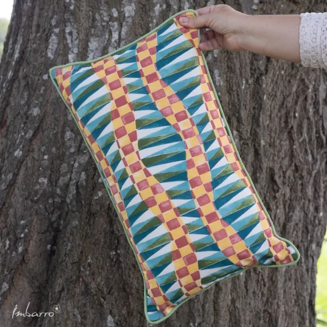 Imbarro Fashion & Home Kussen Savanna Imbarro 30x50 cm groen