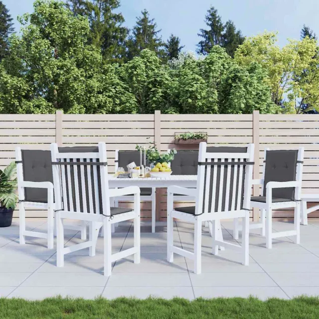 vidaXL Tuinstoelkussens 6 st oxford stof antracietkleurig