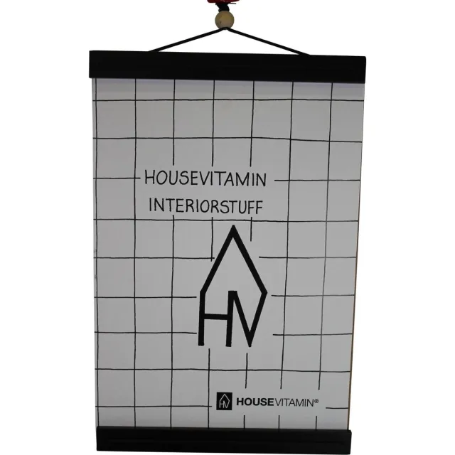 Housevitamin Houten Posterhouder A4-21x32cm-Zwart-Housevitamin