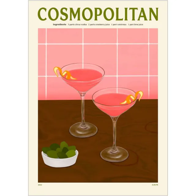 Poster & Frame Poster - PSTR Studio - PSTR studio x Elin PK - Cosmopolitan (50 x 70 cm cm)