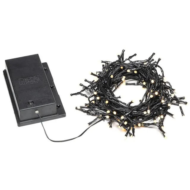 Konstsmide Lichterkette, Lichtdecoratie ketting, Zwart, Kunststof, Universeel, IP44, 6 uur