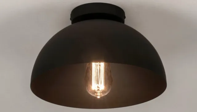 Lumidora Plafondlamp 73583 - Plafonniere - EASTON - E27 - Zwart - Metaal - ⌀ 30 cm