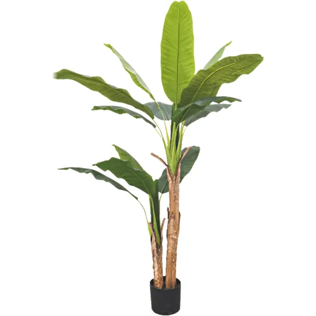 PrettyPlants Bananen Kunstplant 150 cm Hoge Kwaliteit | Bananenboom Kunstplant | Kunstplanten voor Binnen | Grote Kunstplant Groen