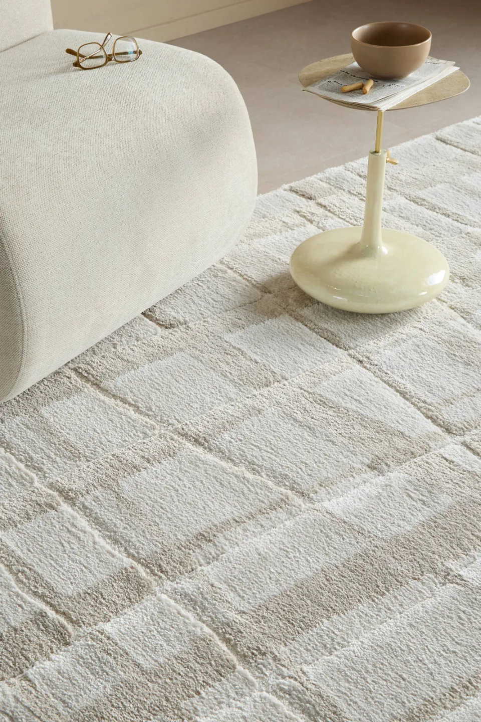 Studio LIVIT vloerkleed off white/zand, foto 3