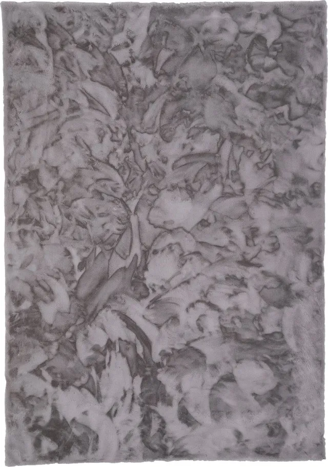 Pergamon Luxe Super Zachte Bont Vloerkleed Tapijt Plush Grijs