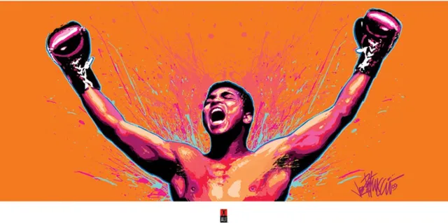 Muhammad Ali Pyramid Poster - Muhammad Ali Loud - 60 X 80 Cm - Multicolor Oranje