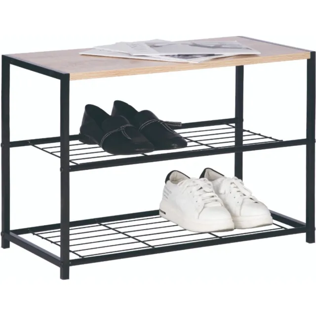 Bolt Edge Schoenenrek - Zwart - Vintage - Voor 6 paar schoenen Bruin