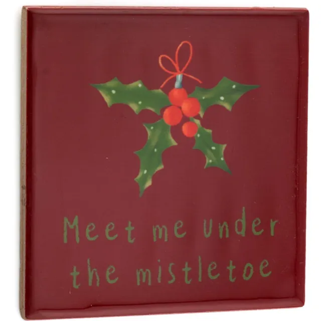 homebound by ky meet me under the mistletoe | tegeltje bordeauxrood