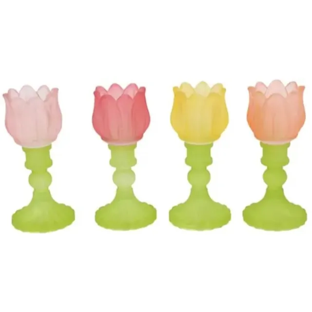 Countryfield Waxinehouder Tulp mat 17 cm multi