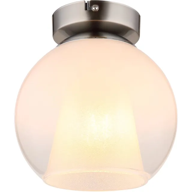 Globo Plafonniere - staal - BARRY - glas - Ø 18cm - E27 - 15749ND - Globo