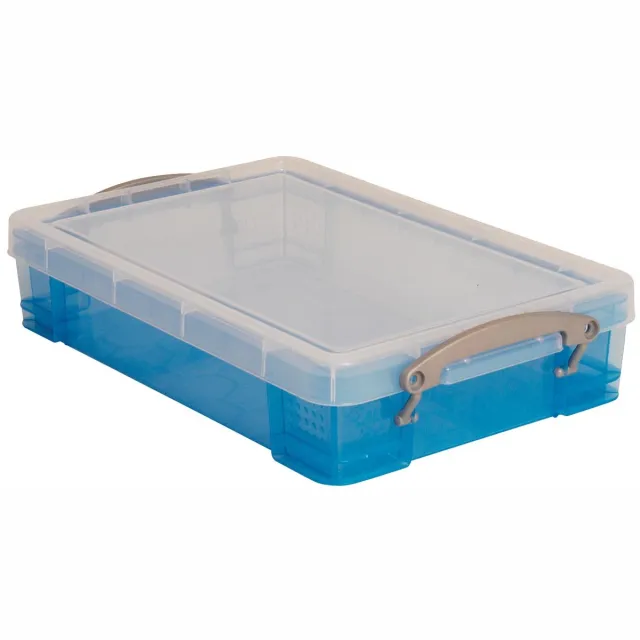 Really Useful Box opbergdoos 4 liter | transparant blauw