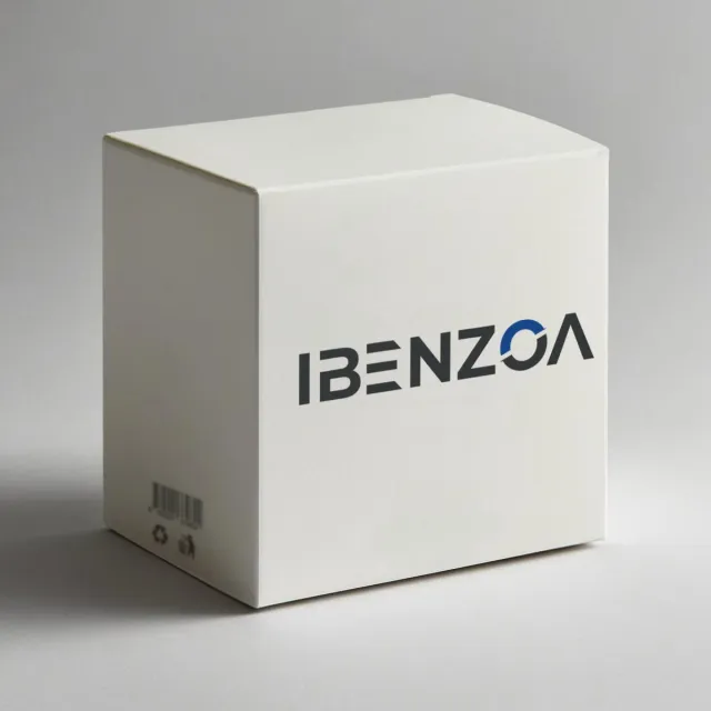 Ibenzoa Stijlvolle witte keramische vaas met geribbeld ontwerp voor bloemen en interieurdecoratie, perfect voor huis en kantoor