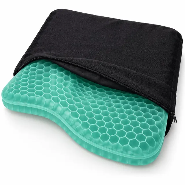 Dreamolino Zitkussen met Beschermhoes - Ergonomisch - Softsitter - 42 x 37 x 3,5 cm Zwart