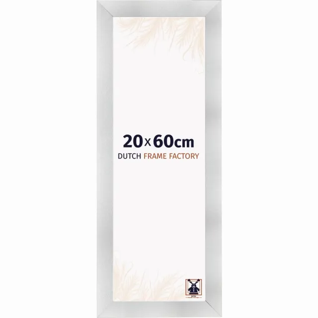 Dutch Frame Factory Fotolijst 20x60 cm - MDF - Aluminium Geborsteld - Praag