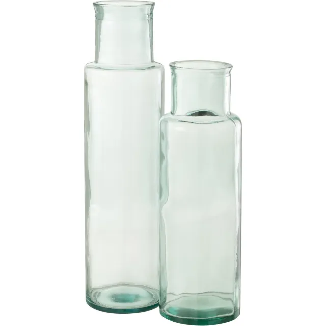 J-Line vaas Cilinder - glas - large - 55 cm hoog Transparant