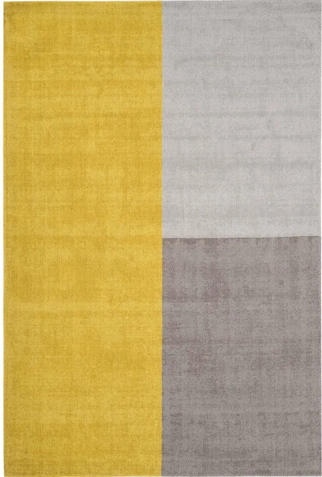 Eazy Living Easy Living - Blox-Rug-mustard Vloerkleed - 200x300 - Rechthoek - Laagpolig Tapijt - Modern - Meerkleurig