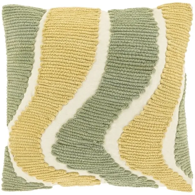 Unique Living Sierkussen Charly - Tea Green - 45x45cm Groen