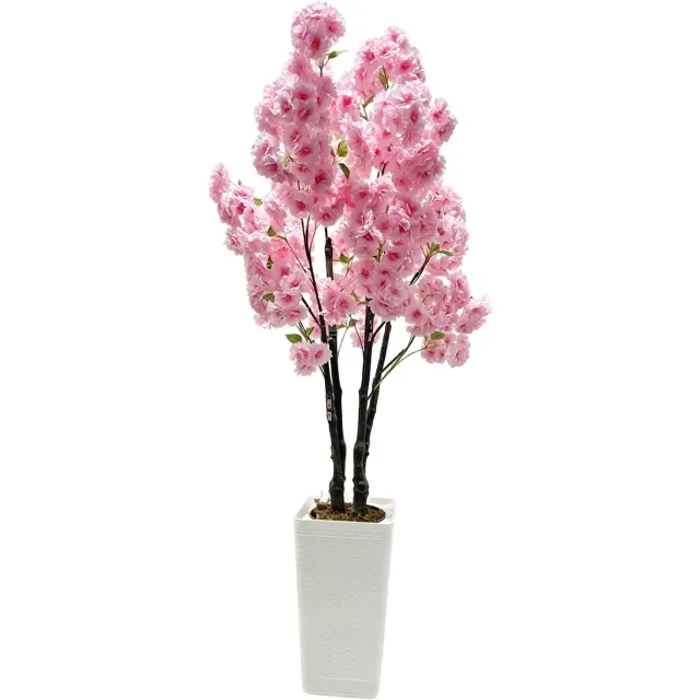 Triumpunpre Kunst Kersenbloesem Boom 150 cm - Roze Nep Bloesem Boom - Binnen Decoratie - Onderhoudsvrije Kunstplant 150cm