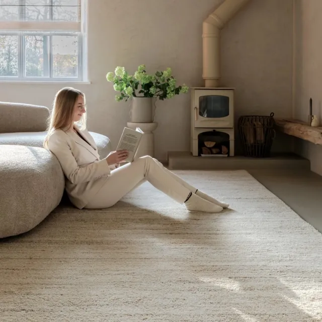 Nordic Weavers Berber vloerkleed - Nomad beige 120x170