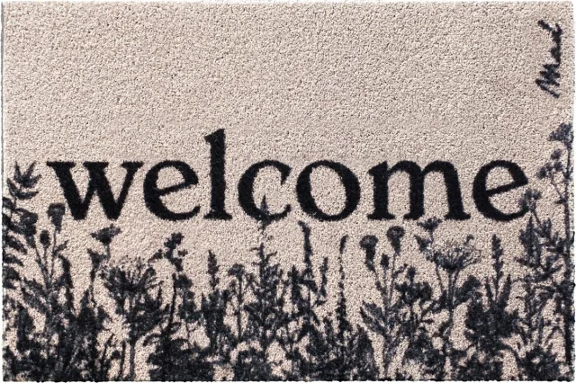 Mad About Mats OONA - deurmat - welcome - schoonloop/scraper - wasbaar - 50x75cm Beige