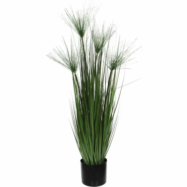 Mica Decorations gras pluim kunstplant - groen - H102 x D15 cm