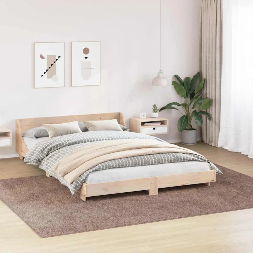 vidaXL Antislip Shaggy Tapijt Bruin 240 x 340 cm PP, foto 3