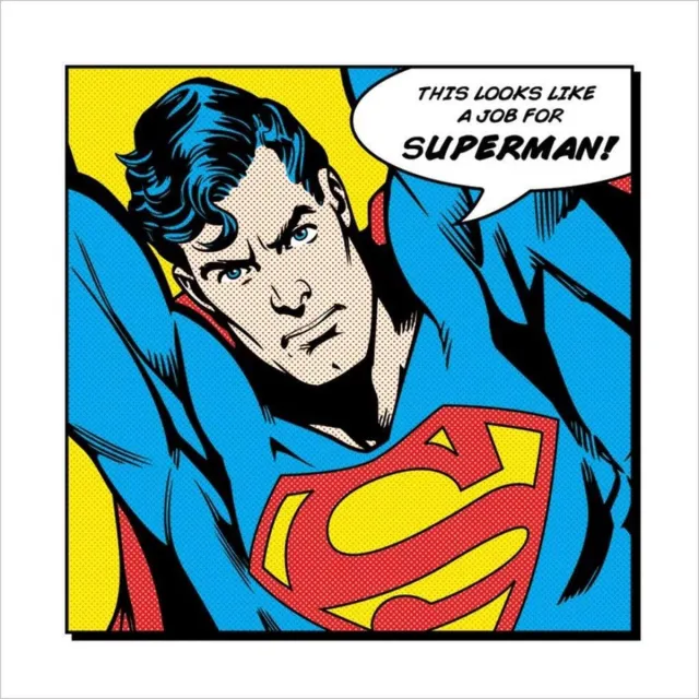 DC Comics Superman Looks Like A Job For Print 40x40cm Divers