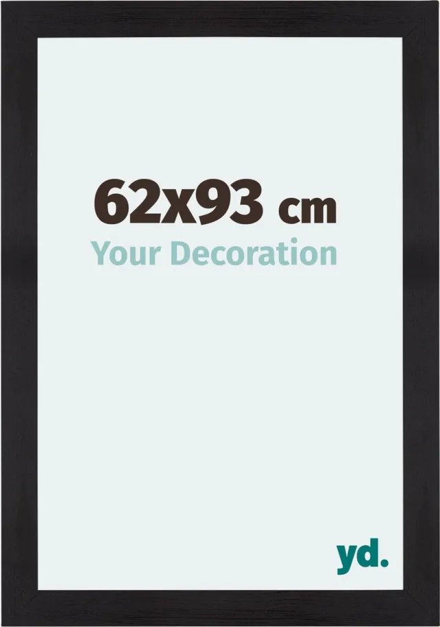 yd. Your Decoration - Fotolijst 62x93 cm - MDF - Zwart Houtnerf - Mura