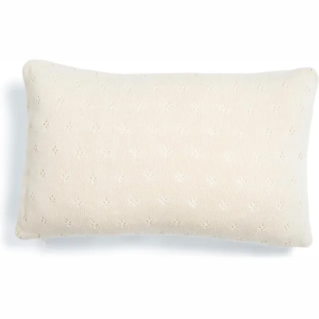 Essenza Knitted Ajour Sierkussen Antique white - 30x50 cm